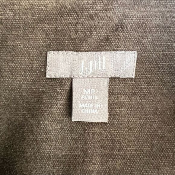 J. Jill Button Front Corduroy Casual Jacket Size MP Brown 100% Cotton. - Picture 5 of 6